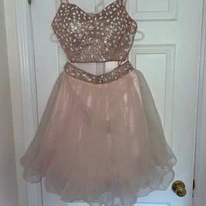 Two piece grad dress